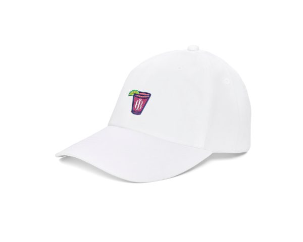 The Lightweight Cotton Hat: White with Transfusion Icon Online now - Image 2