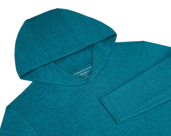 The Stowe Pullover: Heathered Deep Teal For Cheap