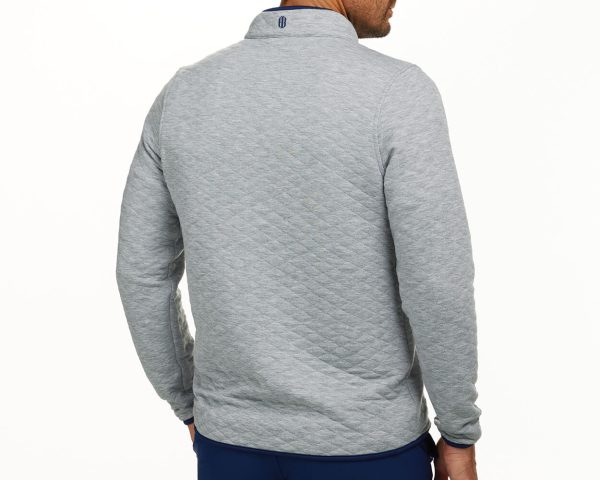 The Sullivan Pullover: Heathered Gray & Navy Sale - Image 3