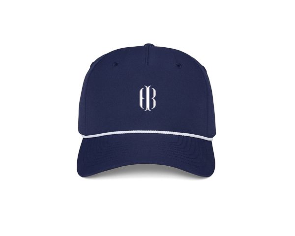 The Performance Rope Hat: Navy with White HB Icon Fashion