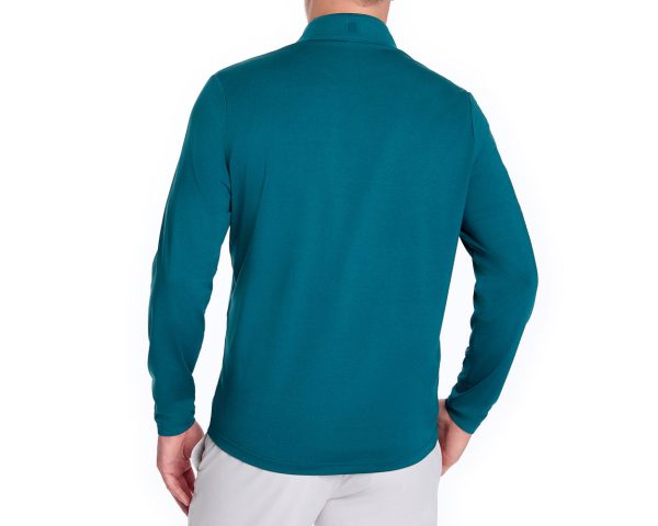 2025 U.S. Open Heathered Deep Teal Bell Pullover For Sale - Image 3