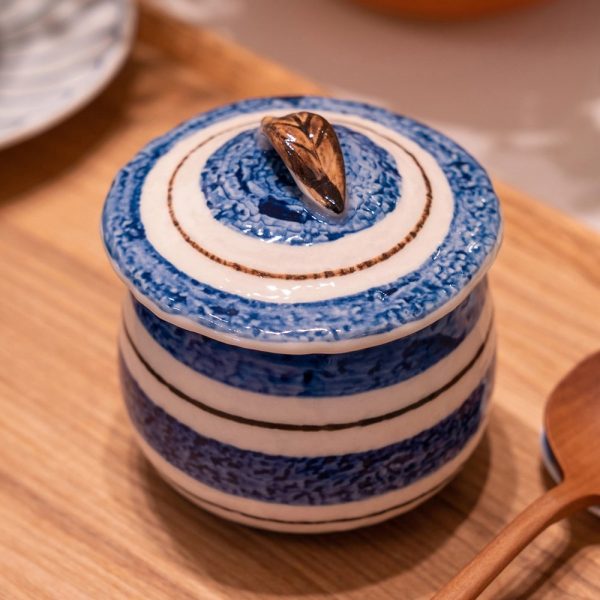 Handmade Seto Blue Chawanmushi Cup Hot on Sale - Image 3
