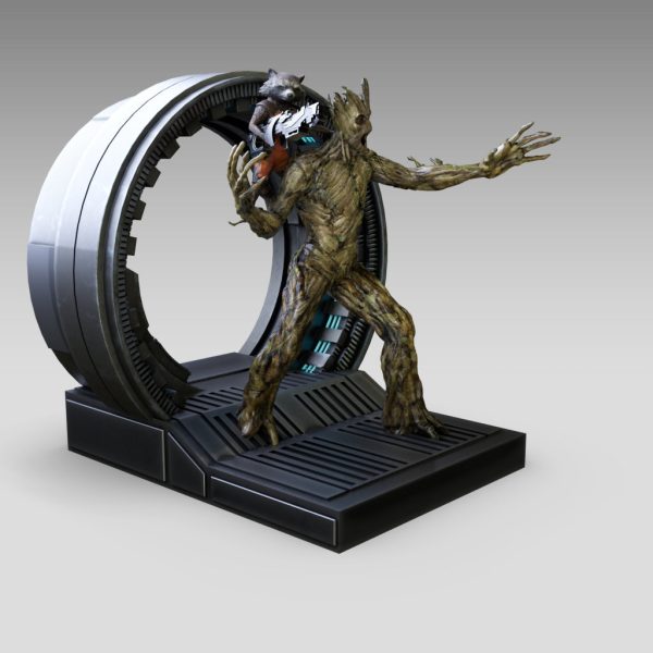 Rocket and Groot Statue STL Sale - Image 2