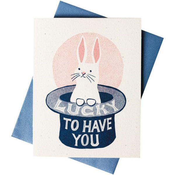Lucky To Have You Risograph Greeting Card Online