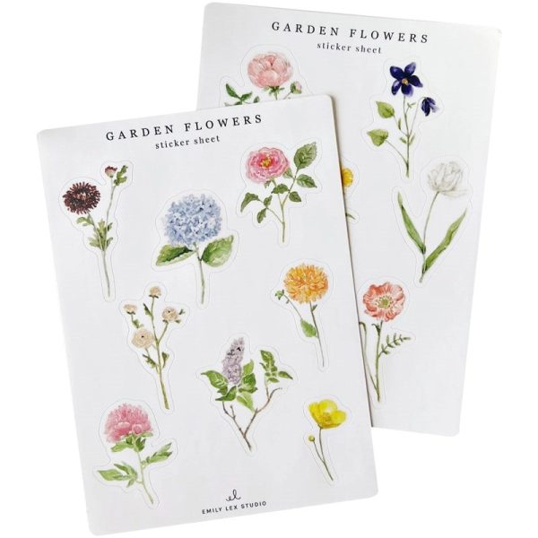Garden Flowers Sticker Sheets Online