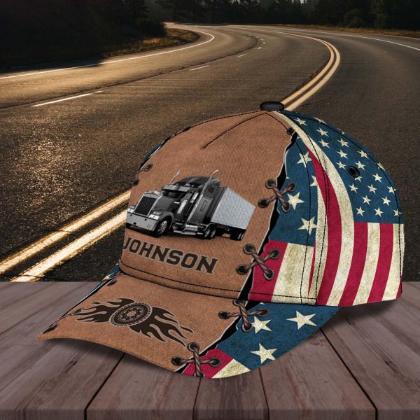 Trucker The Road King Personalized Cap, Personalized Gift for Truckers - CP161PS08 Cheap - Image 5